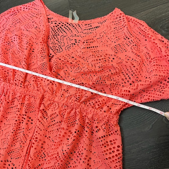 New Directions Swim Coverup Coral Beach Dress - Picture 7 of 9
